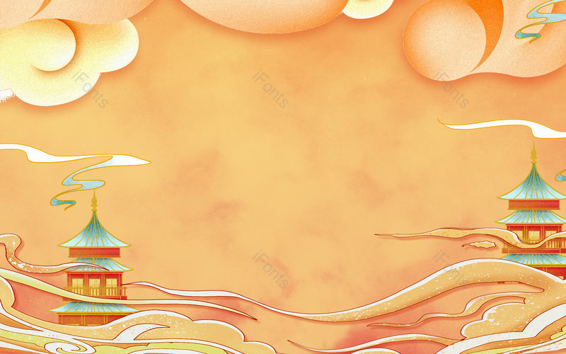 金色中国风国潮国风古风节日节庆大气背景,插画/手绘图,插画/手绘图库,插画/手绘图下载,插画/手绘